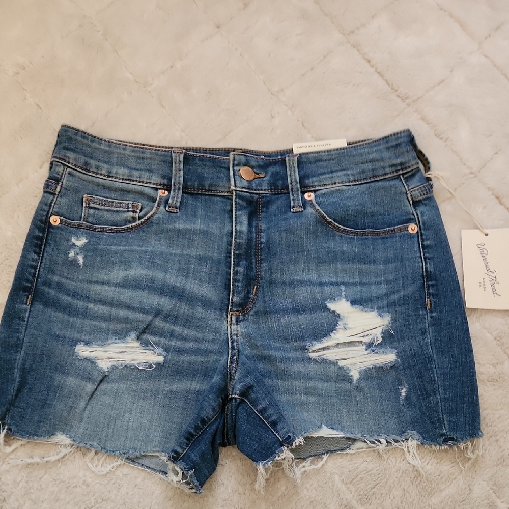 Universal Thread High Rise Midi Jean Shorts
